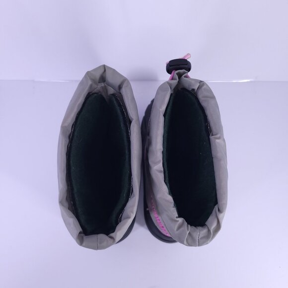 Sorel Flurry Youth Winter Snow Boots Gray Pink Black NY1965-061 Size 3 - Picture 8 of 16